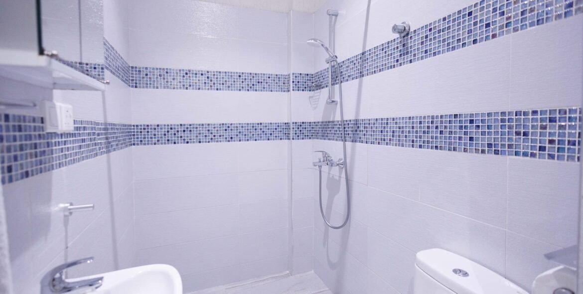 Shower in the Economy Double Room